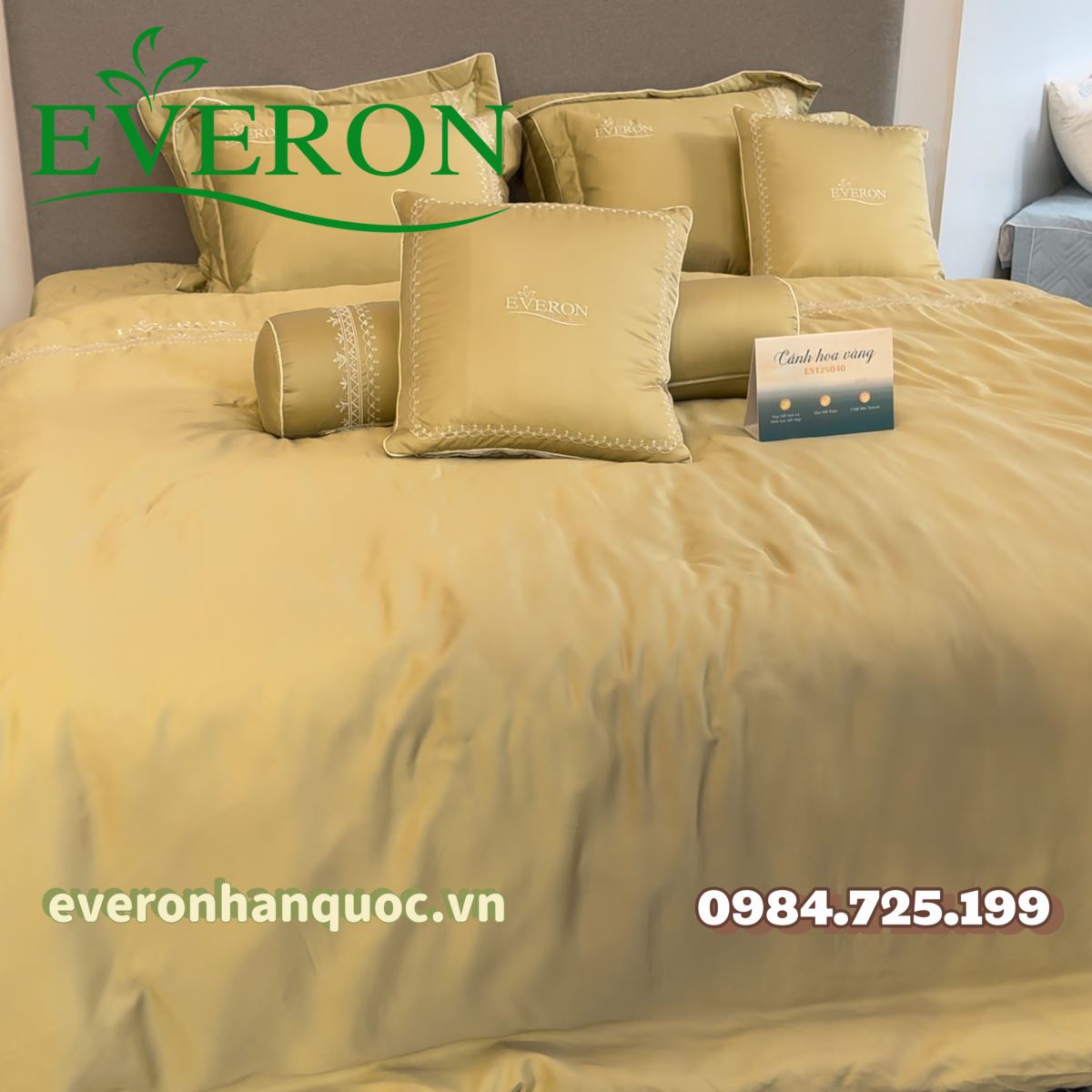 Bộ Chăn Ga Gối Everon EST-25040